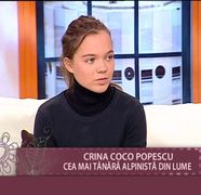 Crina Coco Popescu: "Cand scot steagul Romaniei pe varful muntelui simt ca am cu cine sa impart"